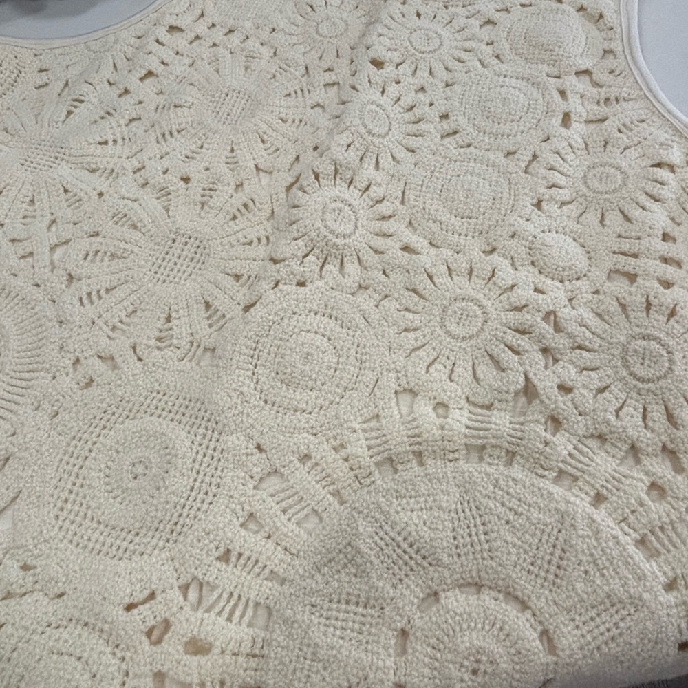Maurices Cream Crochet Camisole